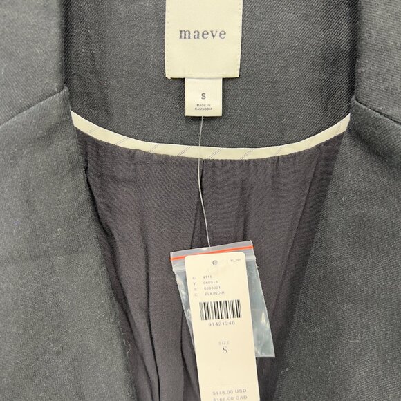 Anthropologie The Ettie Blazer by Maeve Linen Edition Size S - NWT - Picture 2 of 5